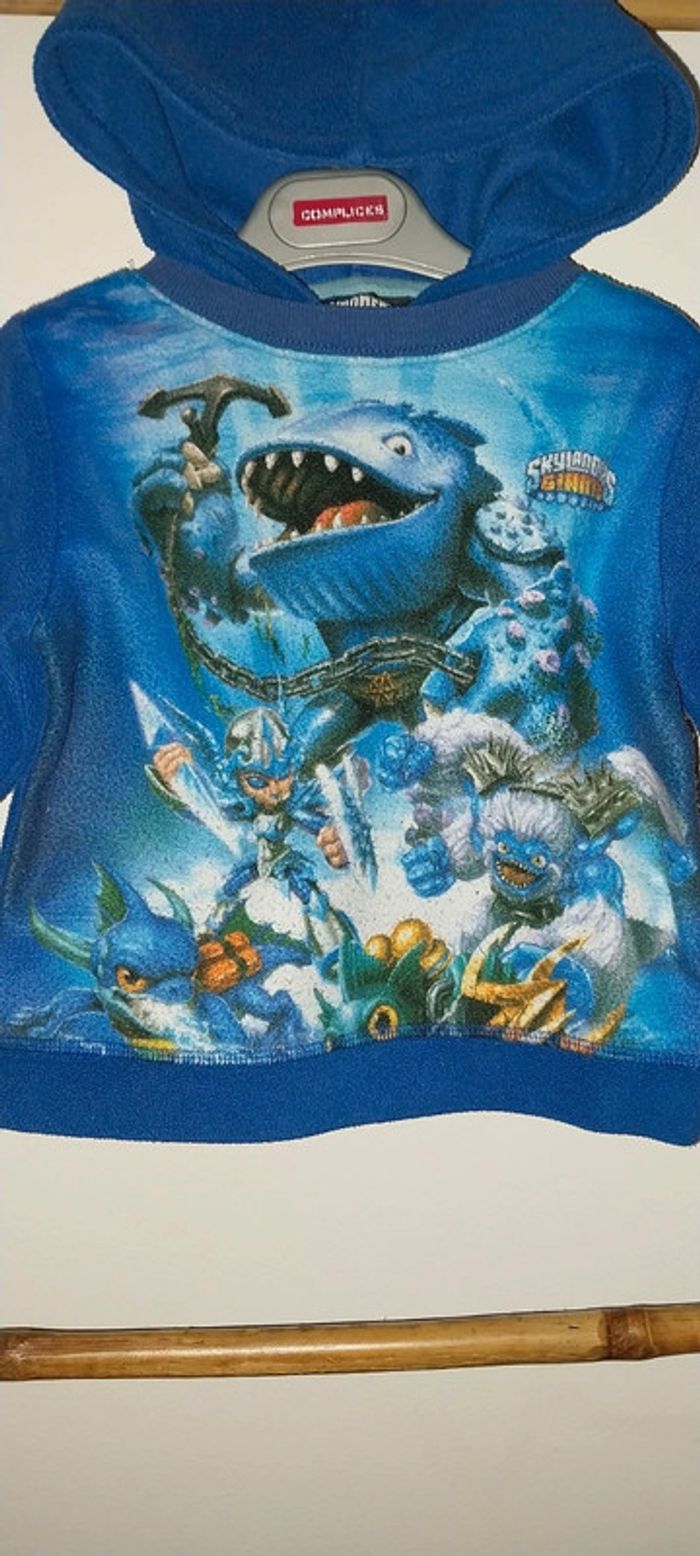 Sweat polaire à Capuche Excellent état Skylanders 2 ans - photo numéro 5