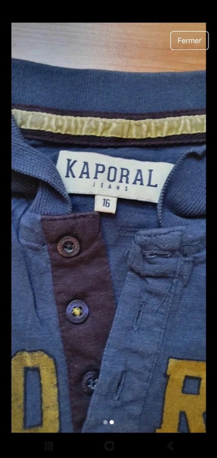 Polo kaporal taille 16 ans ou s - photo numéro 3
