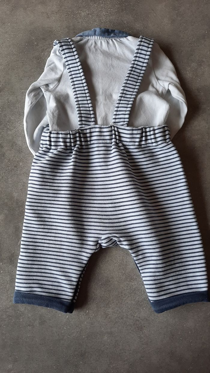 Jolie ensemble salopette 3 mois - photo numéro 2