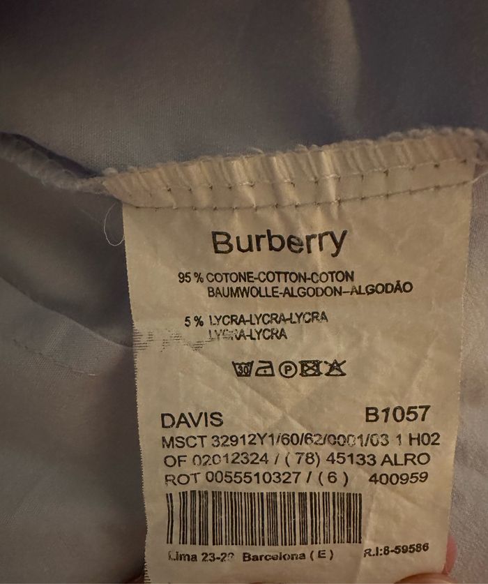 Chemise bleu ciel Burberry Taille 42 - photo numéro 6