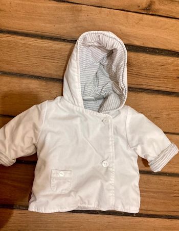 Manteau blanc bébé Cyrillus