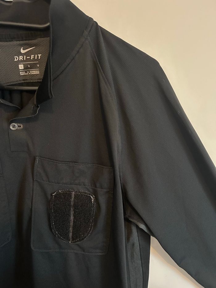 Maillot Arbitre Nike Noir - Manches Longues - Taille L - Rare - photo numéro 7