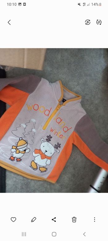 Sweat gilet polaire