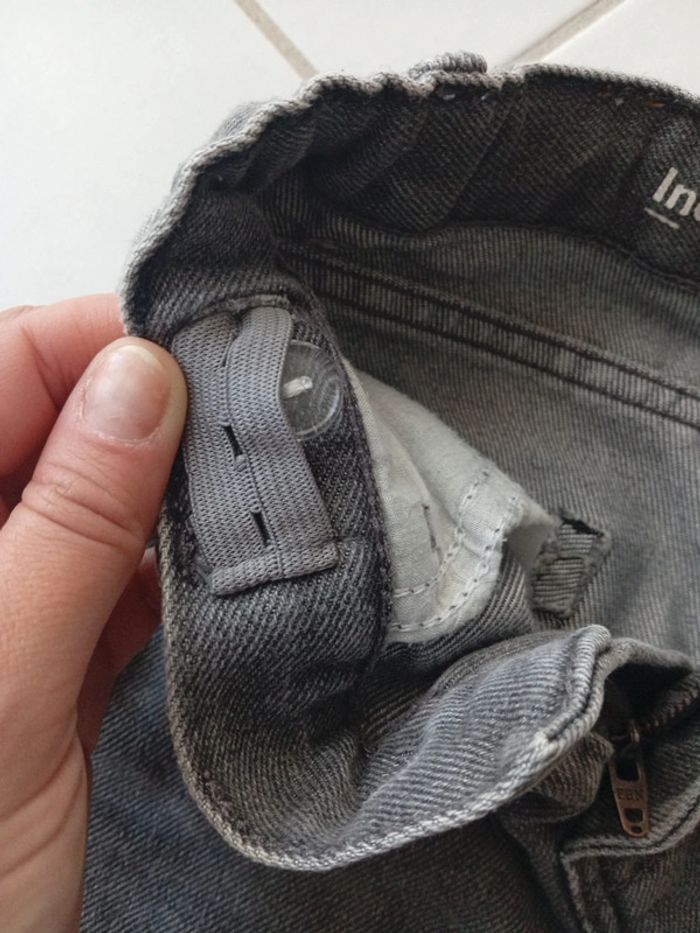 In Extenso - short gris en jean, taille 5 ans _ printemps été - photo numéro 7