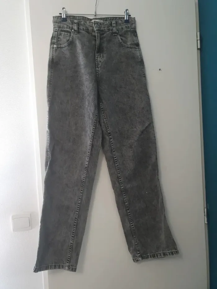 Jeans large délavé