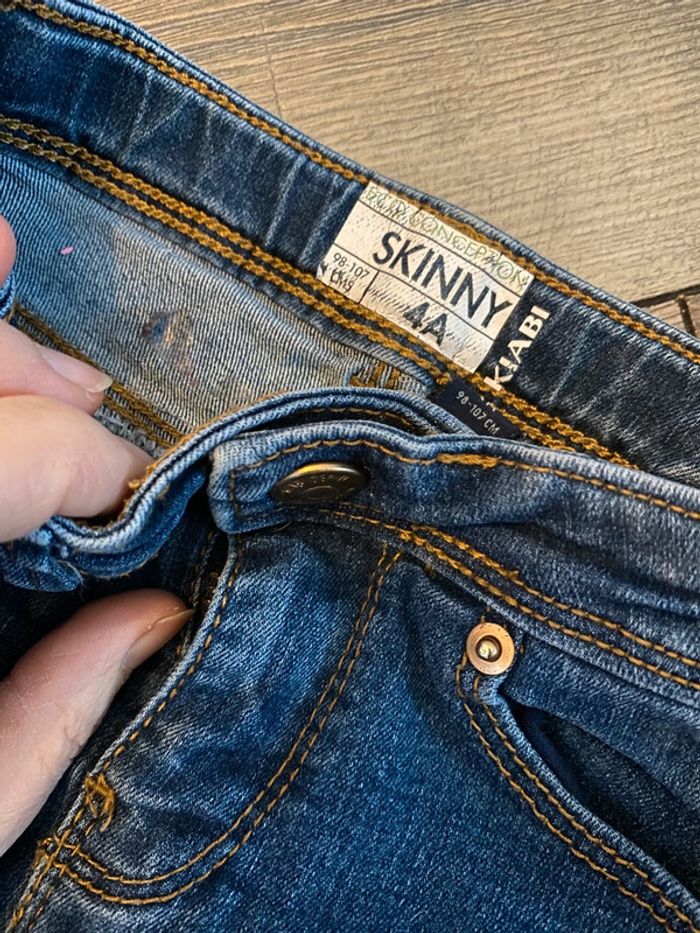 Jeans bleu marine skinny kiabi 4 ans - photo numéro 2