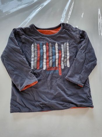 T-shirt réversible taille 24 mois