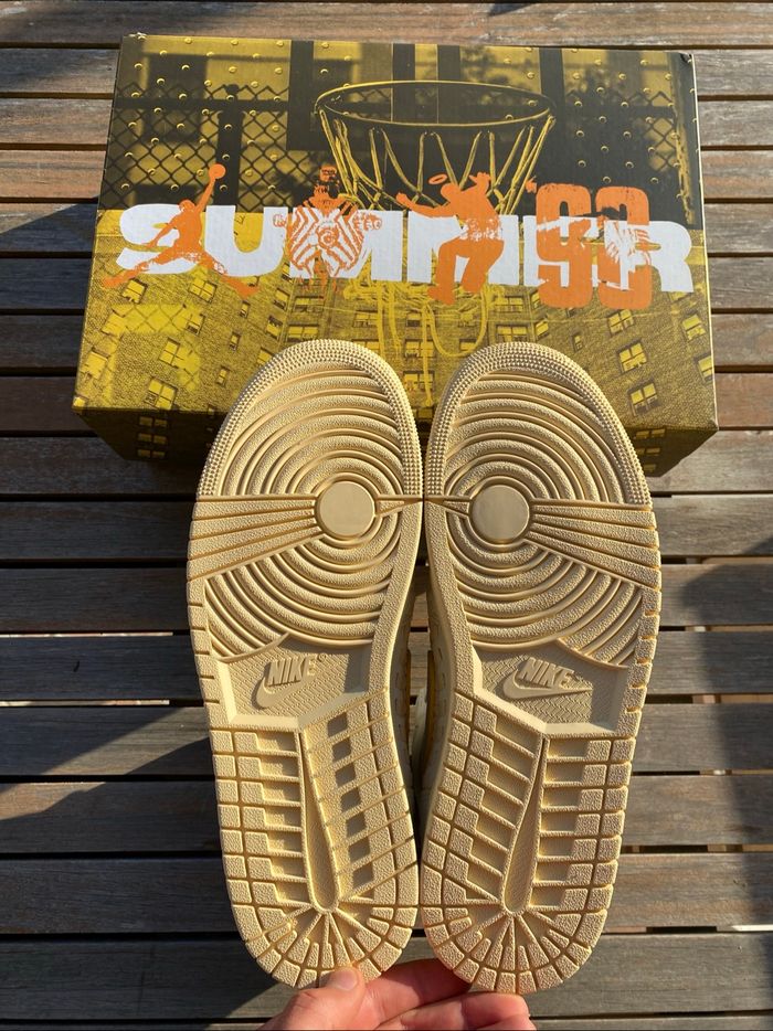 Union x Bephies Beauty Supply x Air Jordan 1 High OG Woven - photo numéro 4