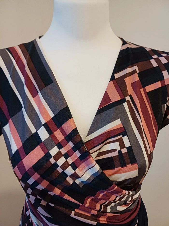 Robe cache-coeur à motifs RIU taille S/M 36/38 - photo numéro 2