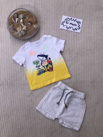Ensemble (t-shirt manches courtes et short) - 6 mois - Liberto et Creeks