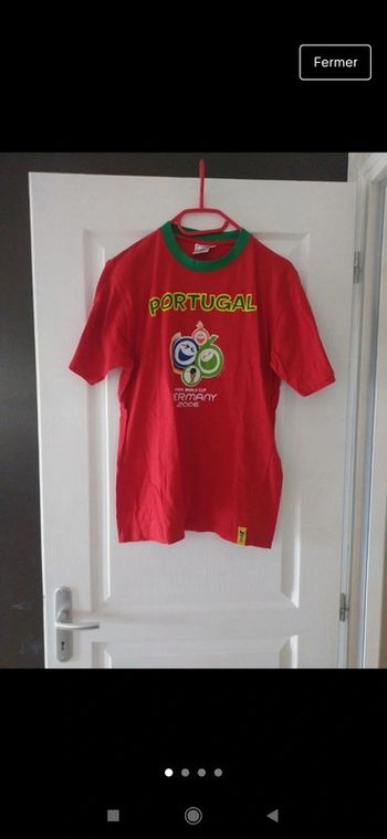 T-shirt maillot Portugal football collector coupe du monde 2006