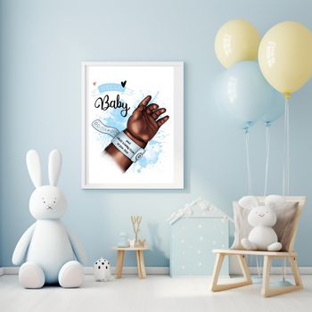 affiche naissance personnalisé