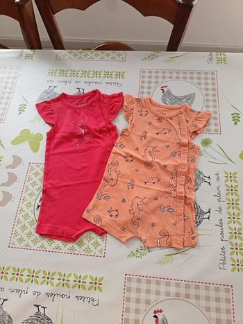 Lot de 2 combinaisons été Kiabi 3 mois