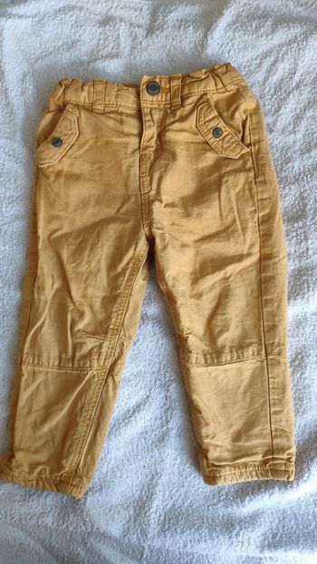 Pantalon moutarde obaibi 18 mois
