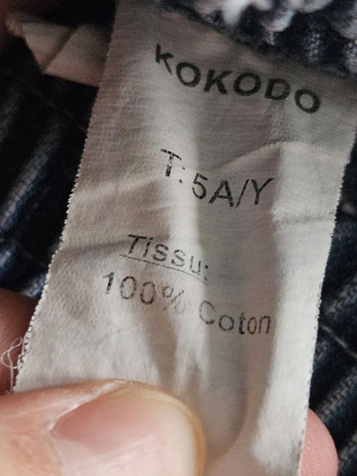 Short en jean élastiqué garçon - Taille 5 ans - Kokodo - Bleu - photo numéro 5