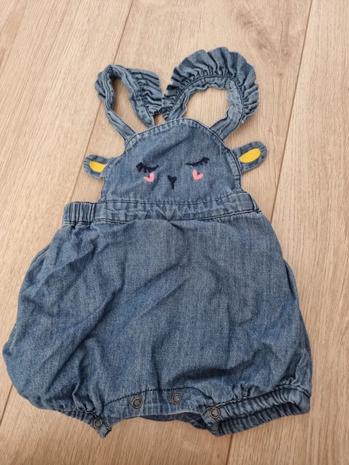 Salopette Jeans été croisée dos