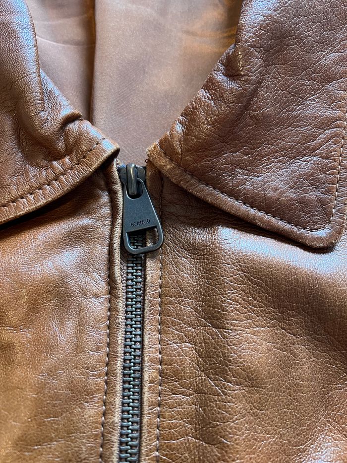 Veste cuir agneau Serge blanco - photo numéro 4