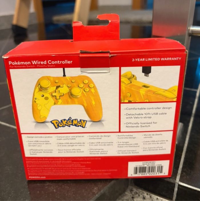 Commande avec fil Pokémon jaune - photo numéro 5