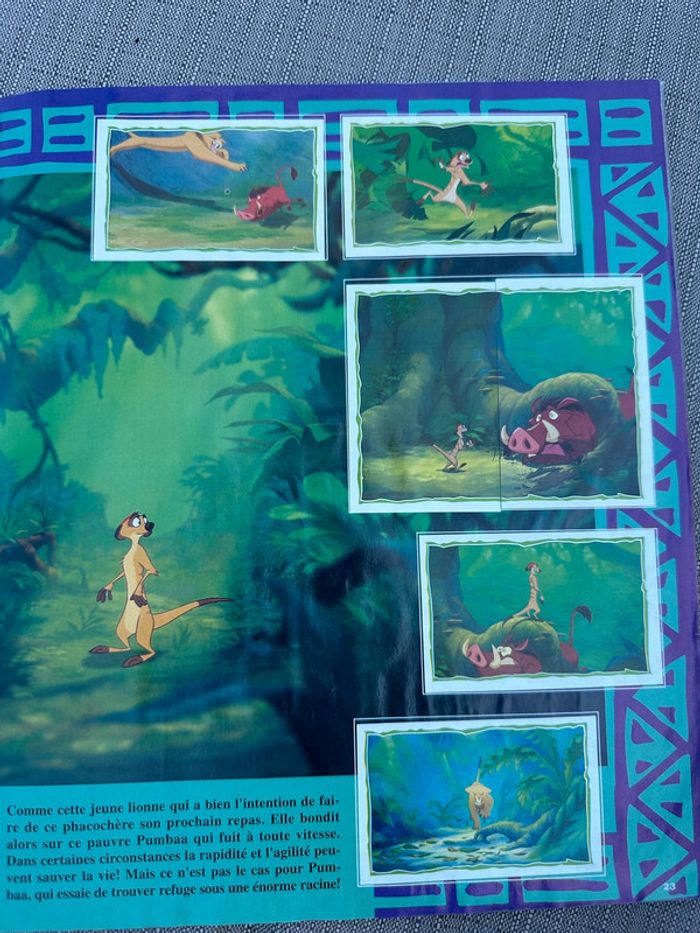 Album Panini complet Disney Le Roi Lion + poster + bon de commande stickers autocollants - photo numéro 8