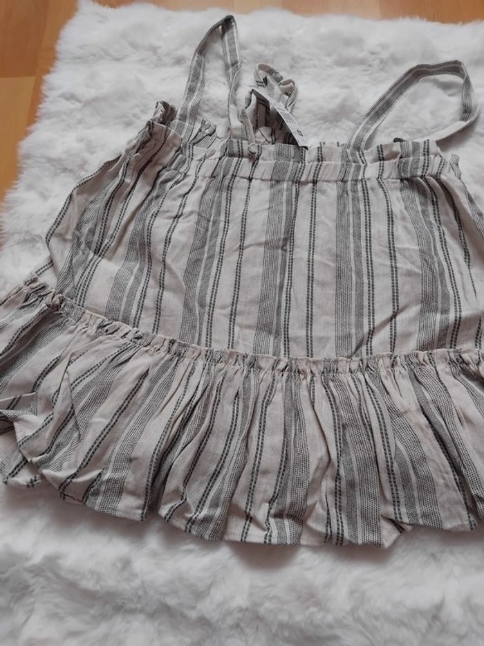 Top blanc et gris, Gemo  taille 42 - photo numéro 5