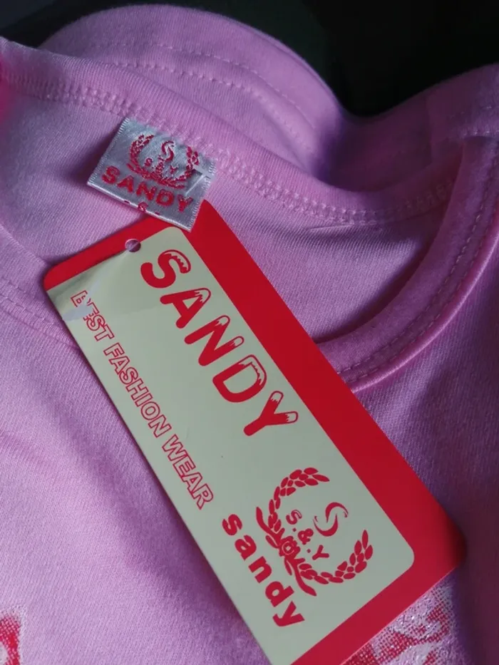 Tee-shirt rose à manches longues imprimé fleurs / sandy / (8ans) - photo numéro 8