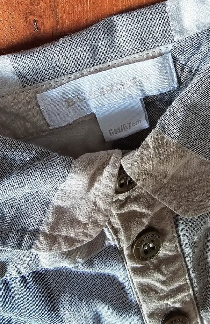 Chemise Burberry Taille 6 mois - photo numéro 3