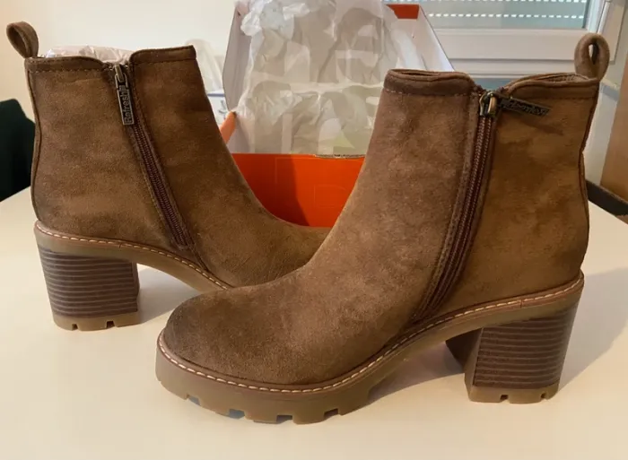 Bottines beige marron - photo numéro 3