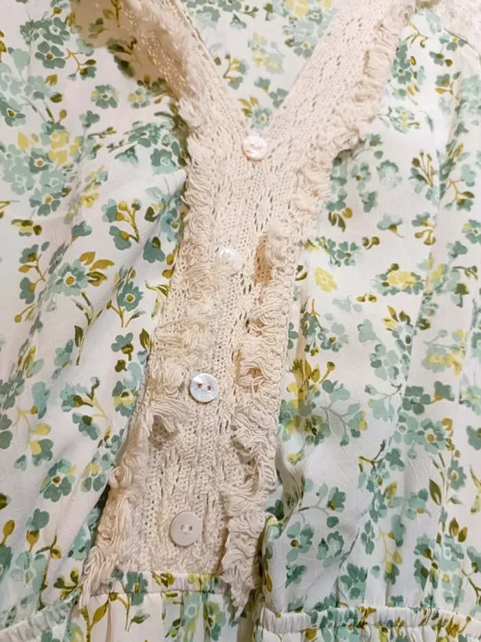 Robe verte été a dentelles - photo numéro 8