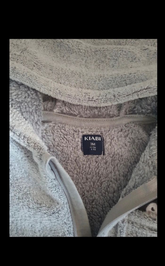 Combinaison chaude 3mois kiabi pingouin - photo numéro 3