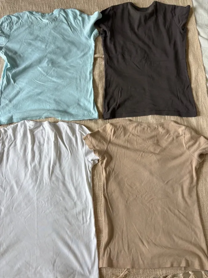 Lot 4 t-shirt esprit taille M multicolore - photo numéro 2