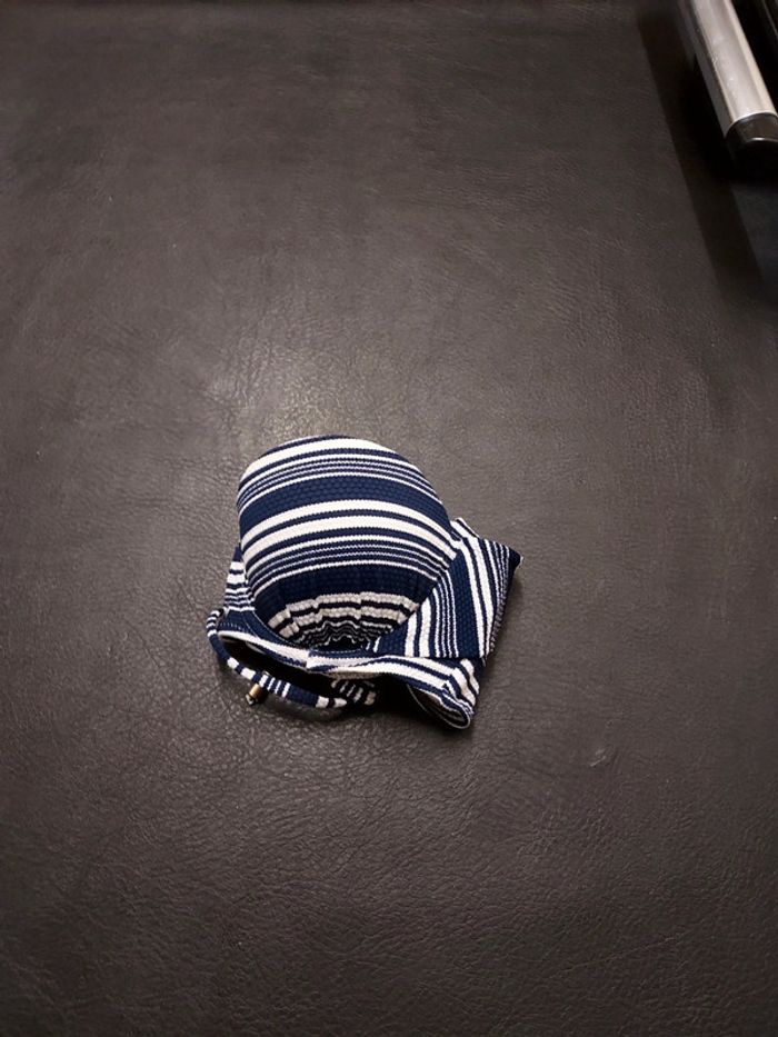 Maillot de bain 2 pièces à rayures femme M - photo numéro 3