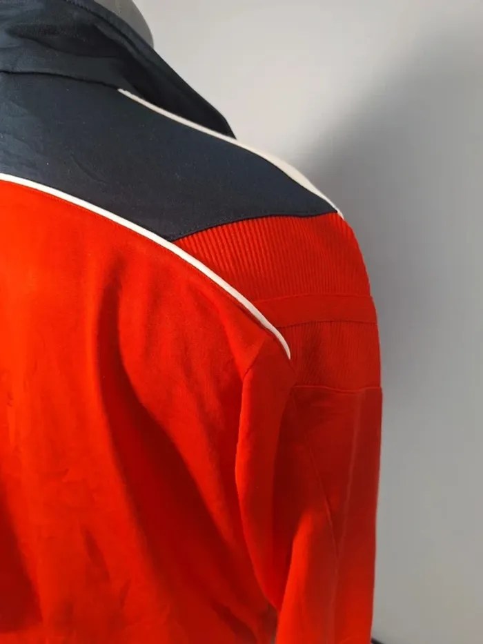 veste légère / Track jacket adidas vintage - bleu foncé et rouge - année 2007 brodé (460) - photo numéro 11
