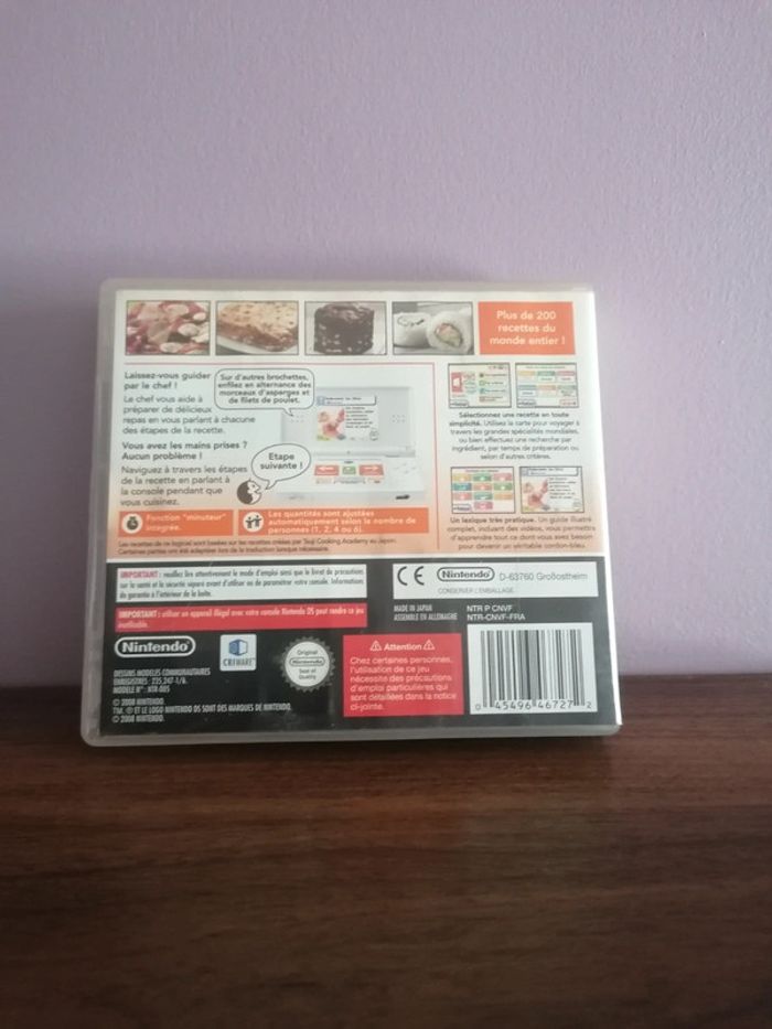 Jeu DS Leçons de cuisine - photo numéro 2