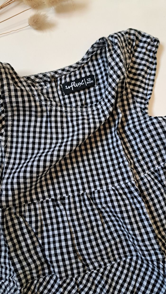 robe vichy influx 12mois 👶 - photo numéro 2