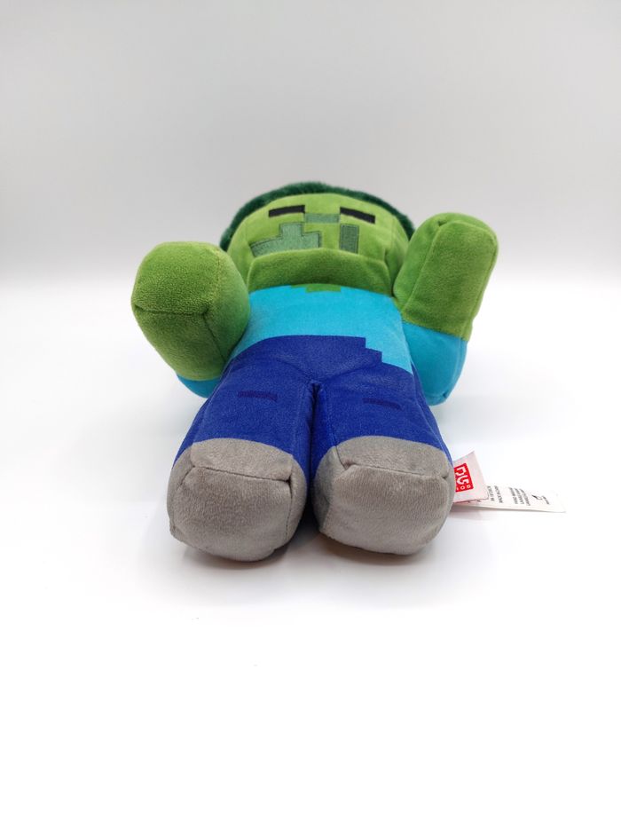 Peluche zombie MINECRAFT Mojang studios MATTEL 2022 doudou 24 cm vert bleu - photo numéro 8
