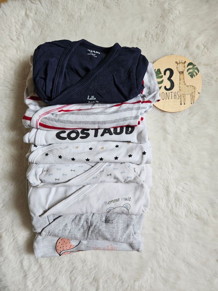 Lot 7 body manches longues 3 mois