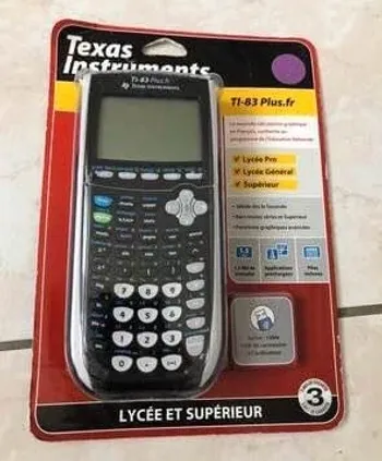 Calculatrice scientifique Texas instruments ti-83 plus neuve ds emballage