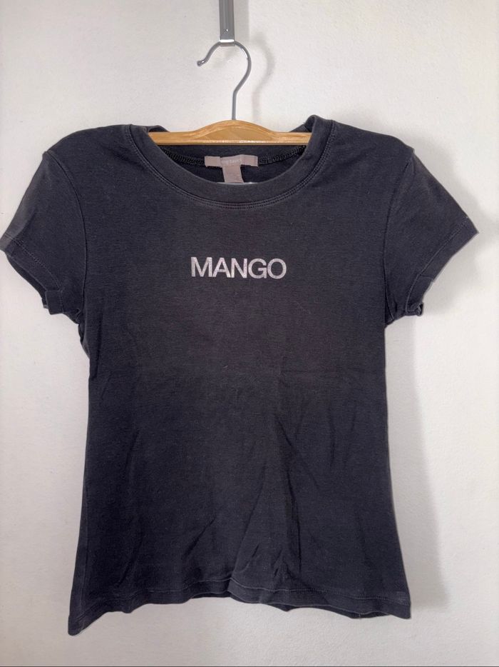 T-shirt femme Mango noir taille M en bon état - photo numéro 5