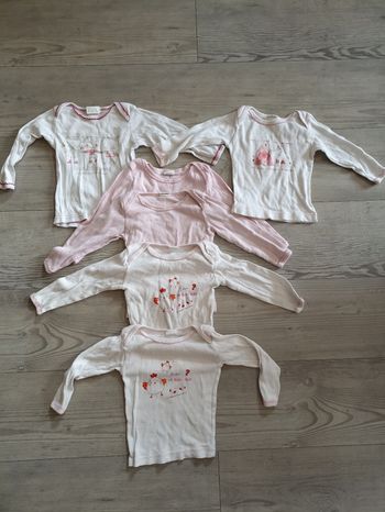 Lots 6  tee shrit manches longues basics