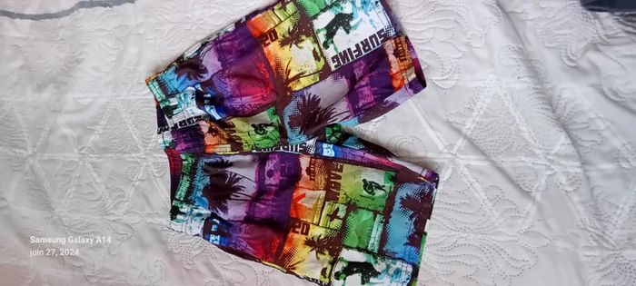 Bermuda de plage thème surf garçon 10 ans - photo numéro 6