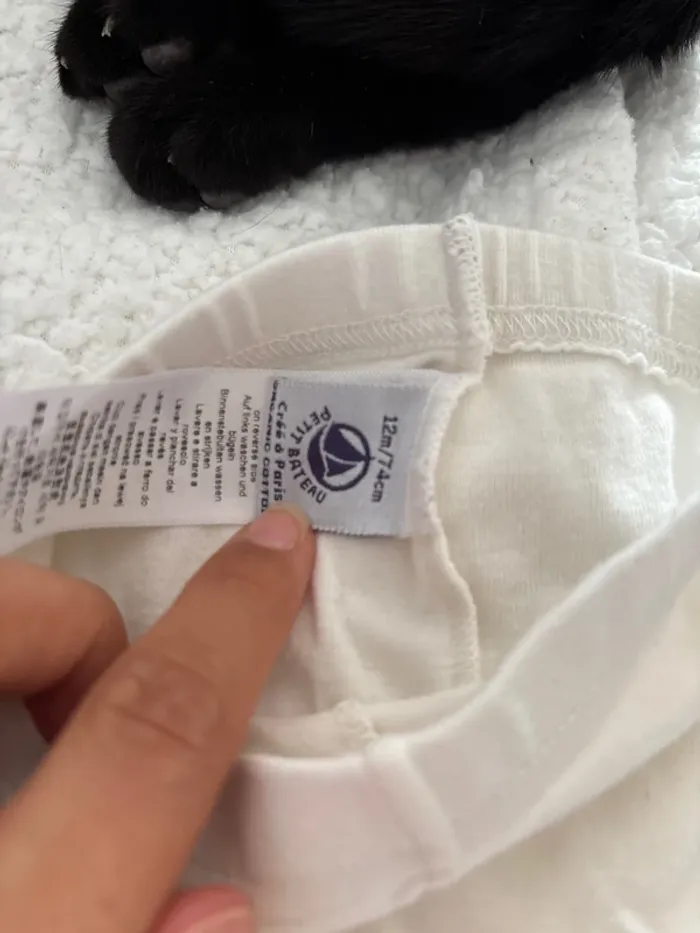 Lot de 2 leggings petit bateau 12 mois - photo numéro 4