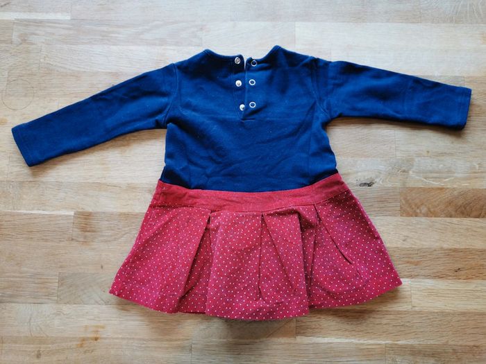 Robe et collants babybol bleue et rouge coton et elastane - photo numéro 8