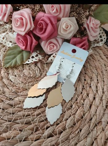 🎀Paire de boucle d'oreille argentée et dorée🎀