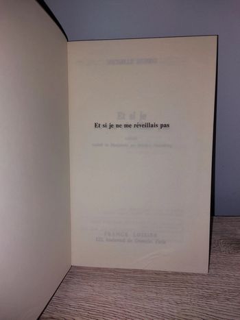 Livre Et si je ne me réveille pas