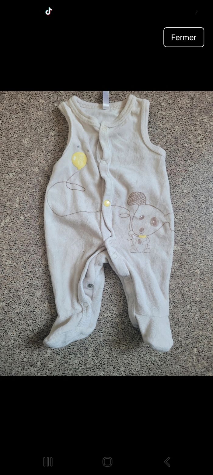 Pijamas sans manches 0mois