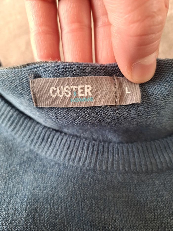 Pull bleu Custer - photo numéro 4