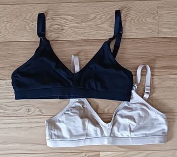 Soutiens-Gorge D'allaitement Beige Et Noir H&M Femme Lot De 2
