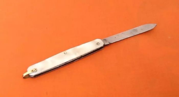 Couteau de poche ancien Plaquettes - photo numéro 9
