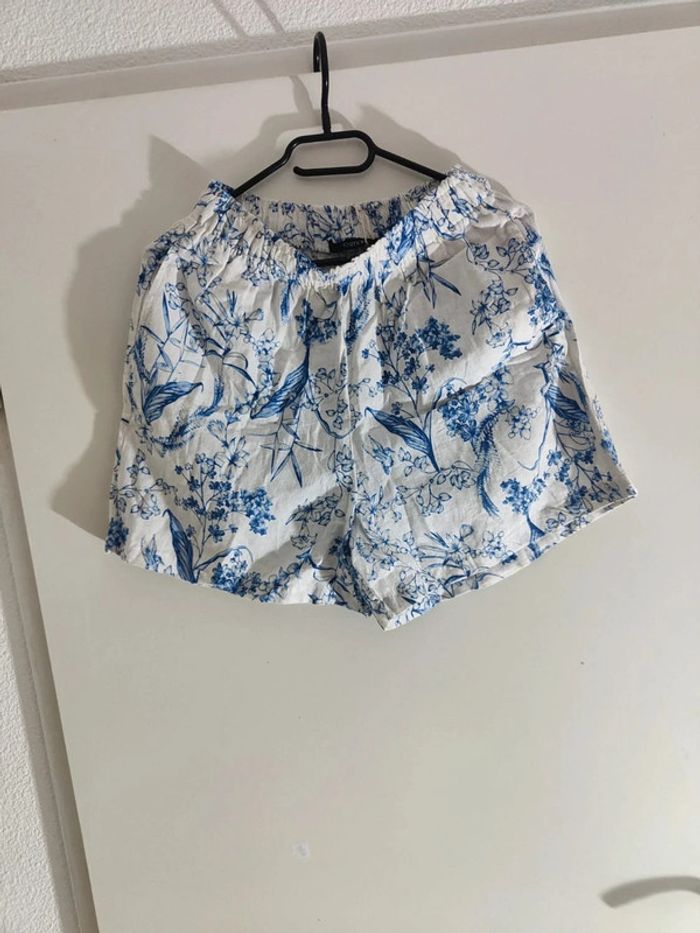 Esmara 36 Short Floral Bleu Ciel - photo numéro 7