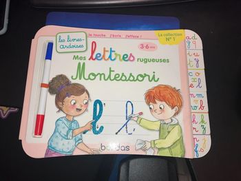 Livre Mes Lettres Rugueuses Montessori